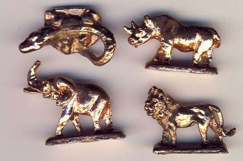 Lot of 4 vintage brass Nik Naks Animals @ CRAZY R1 start