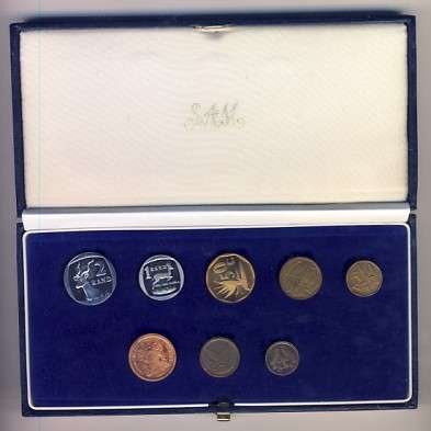 RSA 1990 Proof set with PW Botha R1