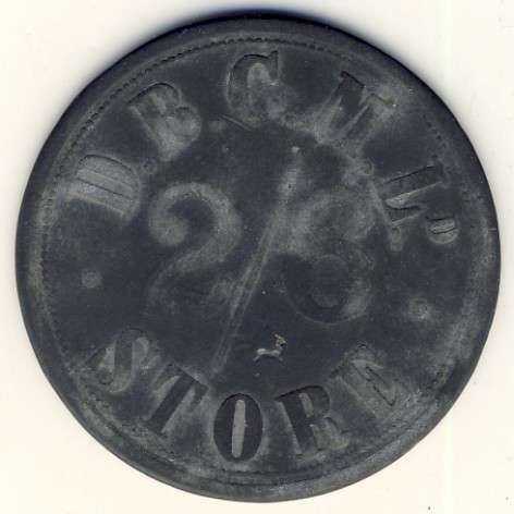 De Beers Consolidated mines 2/6 - looks like Zinc - Springbok incuse @@@ Crazy R1 Start