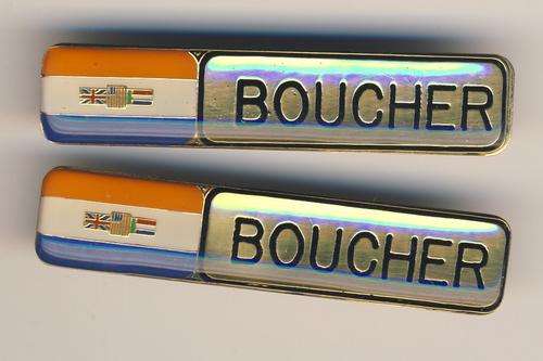 Set of SADF Name tags with old SA Flag - Boucher
