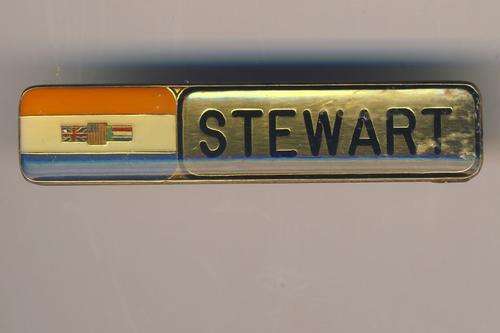SADF nametag with old SA flag - Stewart