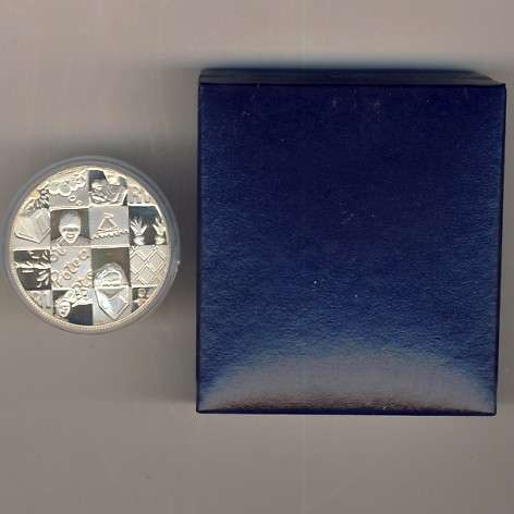 RSA 1998 Puzzle silver protea - 1999 minted