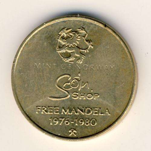 Norway mint Free Mandela coin - as per scan
