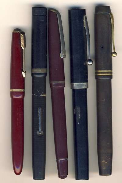 Lot of 5 Fountain pens - you bid per pen to take all