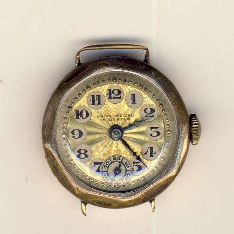 Antique union special watch - broken clasp - and not working