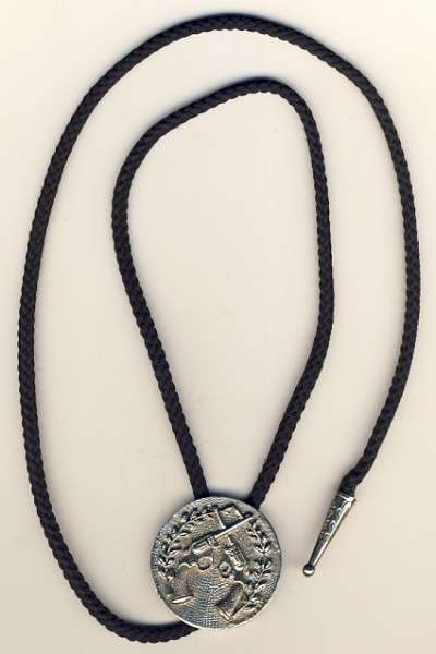 Rope Tie with 2 crossed revolvers - as per scan