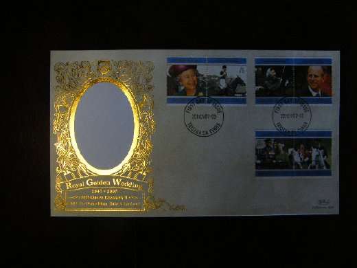 Tristan de Cunha FDC - royal golden wedding 1997 !!!