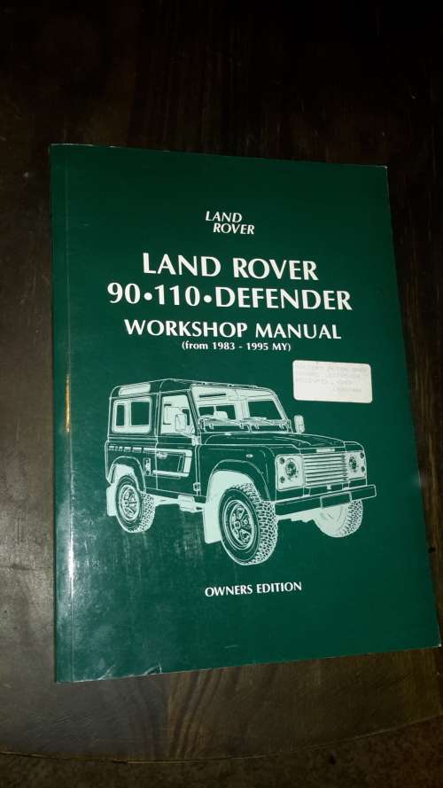 Land rover 90 and 110 workshop manual