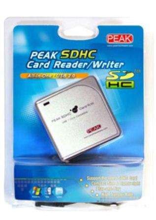 PEAK SDHC Card Reader/Writer All-in-one/usb 2.0