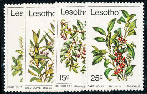 Lesotho - 1979 - Trees - set of 4 - mint unhinged . SG 367-370 .