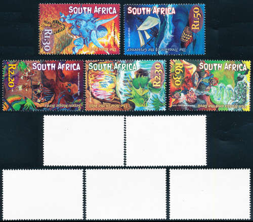 South Africa - 2001 - Myths - Legends - set of 5 mint unhinged . 1342 - 1346 .