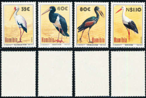 Namibia - 1994 - Storks - Set of 4 mint unhinged . SACC 112-115 .