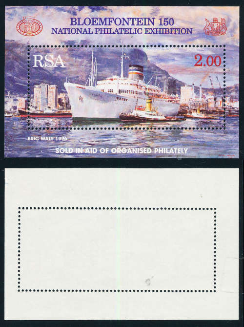 South Africa - 1996 - Bloemfontein Exhibition - m/sheet mint unhinged . SACC 979 .