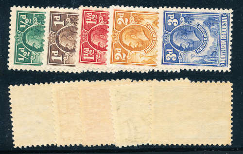 Northern Rhodesia - 1925-29 - George 5 - ½d to 3d mint hinged. SG 1-5