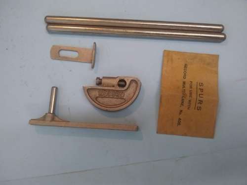 Tools - Record multi-plane No.405 in wooden box with 24 cutters - Made by Tungsten steel cutters.