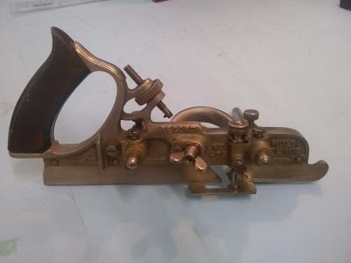 Tools - Record multi-plane No.405 in wooden box with 24 cutters - Made by Tungsten steel cutters.