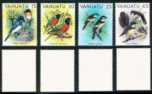 Vanuatu - 1981 - Birds - set of 4 mint unhinged . SG 307-310 .