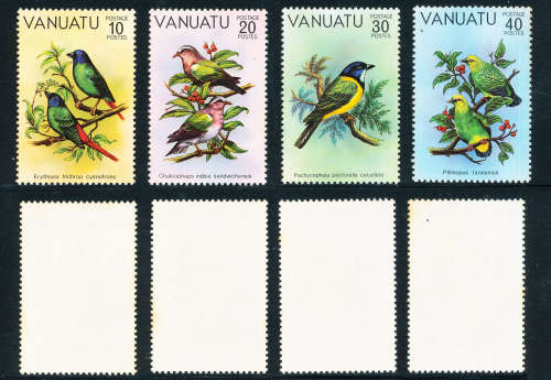 Vanuatu - 1982 - Birds - set of 4 mint unhinged . SG 327-330 .