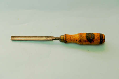 Tools - Swedish ½ inch gouge chisel with boxwood handle fine used quality tool .
