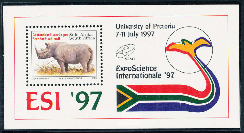 South Africa - 1997 - `Expo Science 97` - m/sheet mint unhinged . SACC 1047 .