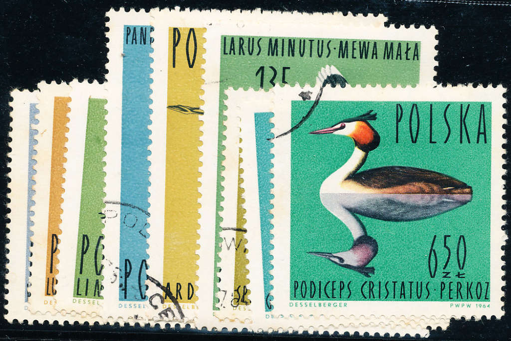 Poland - 1964 - Birds - set of 9 fine used . SG 1484-1492 .