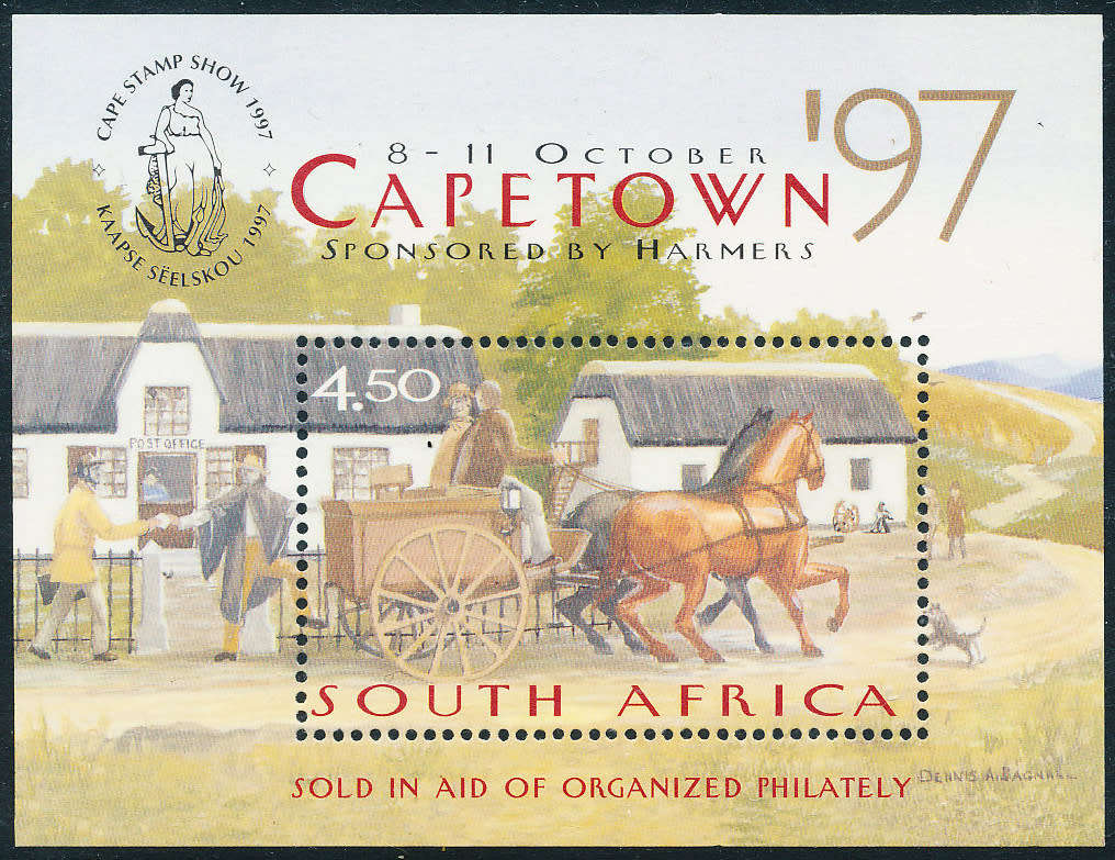 South Africa - 1997 - Cape Town Philatelic Exhibition - R4.50 m/sheet mint unhinged . SACC 1067 .