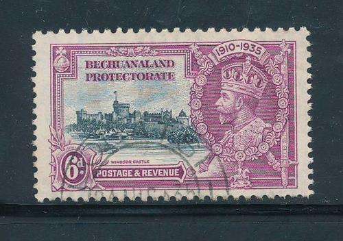 Bechuanaland - 1935 - Silver Jubilee - 6d slate & purple fine used (SACC 109).