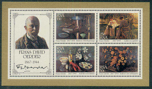 South Africa - 1985 - Frans Oerder - m/sheet mint unhinged