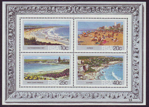 South Africa - 1983 - S.A. Beaches - m/sheet mint unhinged.