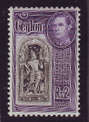 Ceylon - 1938-39 - Geo VI - R2 black & violet mint hinged.