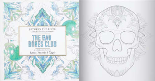 The bad bones club adult colouring book