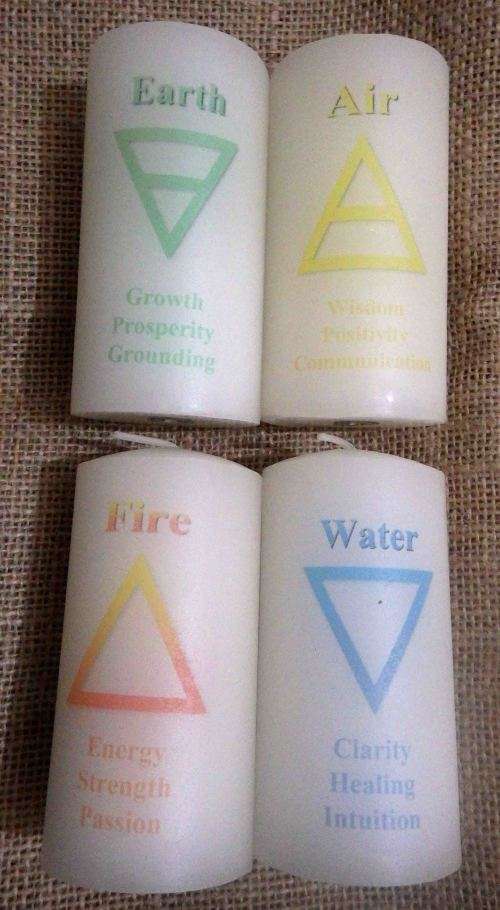 4 Elemental Candles