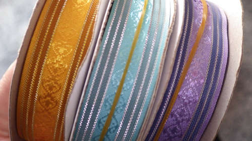 6x Organza ribbons