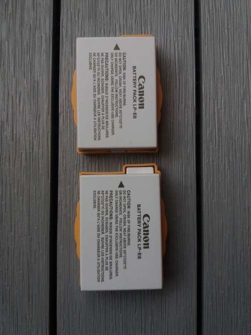 SALE! 2x Canon LP-E8 battery packs