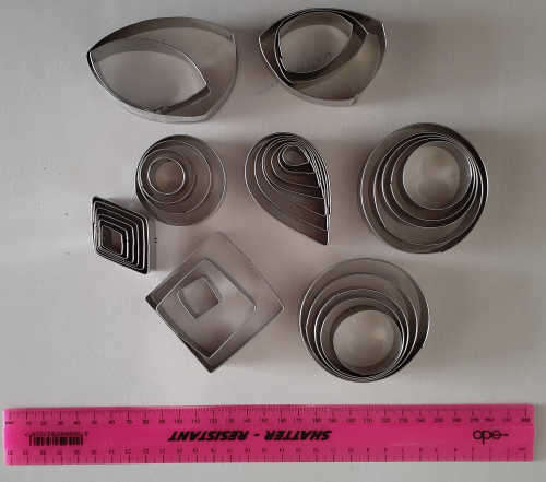 35x metal clay cutters