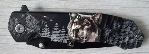 Stainless Steel Wolf knife + free knife