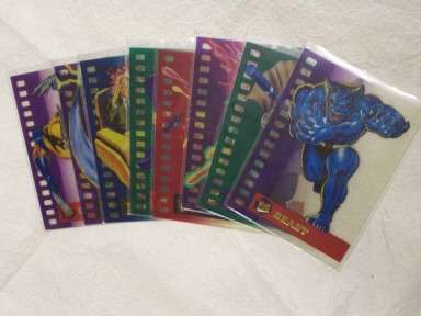 4x X-men 1995 suspended animation trading cards beast
