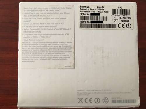 Apple TV 3rd Generation, Complete with all original accessories