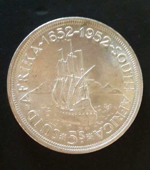 1652-1952 SA Union Silver 5 Shilling.