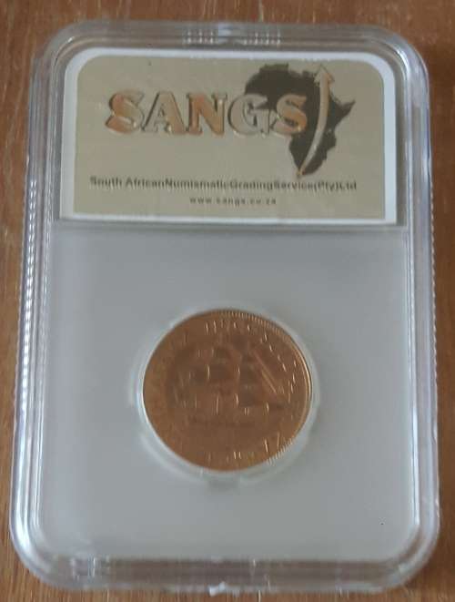 1955 SA Union 1/2 Penny : XF CRACKED DIE!!!