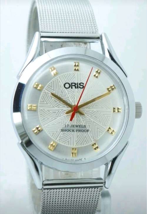 Oris Beautiful White faced  Watch 17 Jewels wind up