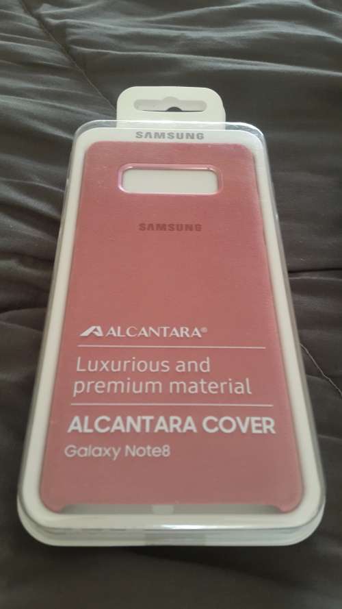 samsung note 8 alcantara pink cover original