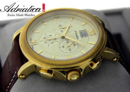 WOW! SWISS MADE MENS CHRONOGRAPH ADRIATICA A8135.1261CH! WOW!