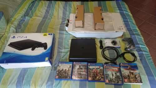 PS4 1TB with controller and 5 Games