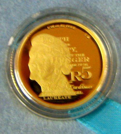 2010 Protea Series Nadine Gordimer 1\10th Oz Gold Coin