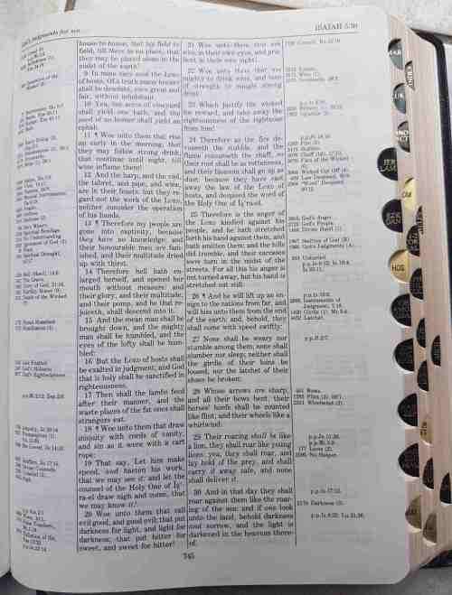 KJV Thomsons Chain Ref Red Letter Bible