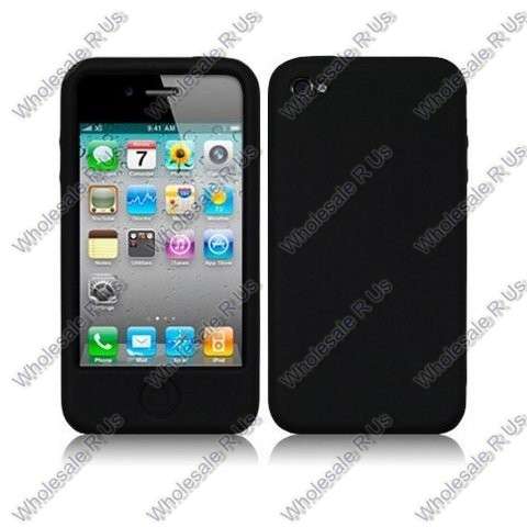Black Silicone Soft Back Skin Cover Case for Apple iPhone 3G And 3GS