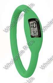 Sports Watch ION Ultra Slim Silicone Digital Bracelet ION Sports Watch For Adults and Kids (GREEN)
