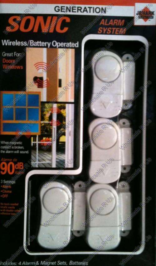 Super Sonic  Door Window Entry Breach Sensor Security Alarm Device 4 Pieces