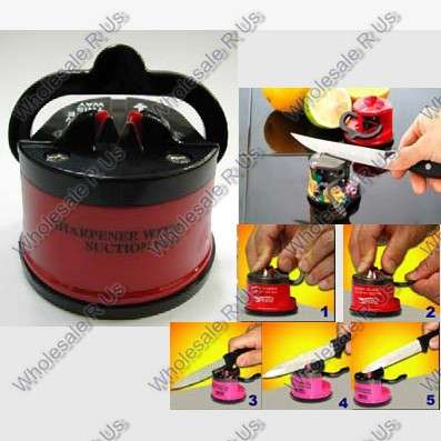 Knife Sharpener with Suction Pad - Easy  Convenient and Quick to Use